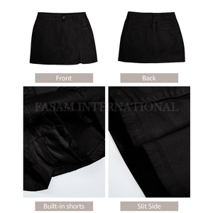 กระโปรงยีนส์ผ้าคอตตอนสำหรับผู้หญิงกระโปรงยีนส์น้ำหนักเบา - Product Image 2