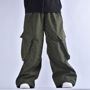 Pantalon de ski de snowboard professionnel unisexe nouvel hiver extérieur imperméable chaud coupe-vent caractéristique lâche taille-protection Design - Product Image 2