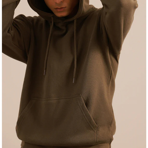 Sweat-shirt à capuche personnalisé à manches longues pour homme, en molleton, avec fermeture éclair 1/4, pour le golf, la salle de sport - Product Image 2