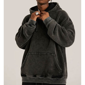 Meilleure vente de sweats à capuche lavés à l'acide pour hommes respirants confortables à séchage rapide anti-rides tissu doux sweats à capuche durables pour hommes - Product Image 6