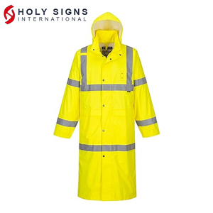 Men's Custom Winter <b>Work</b> Jacket High Visibility Orange Reflective Safety Features <b>Waterproof</b> Construction <b>Work</b> Wear Outdoor Logo - Product Image 2