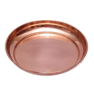 Nouveau déjeuner et vaisselle assiettes de service en cuivre prix raisonnables assiette de service en métal vente chaude assiette de service - Product Image 4