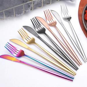 Juego de cubiertos de metal de acero inoxidable sin óxido de diseño elegante, ideal para bodas, hoteles, hogares y picnics al aire libre para exportación a granel - Product Image 4