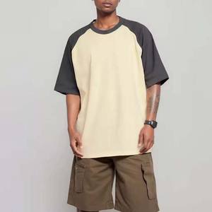 2025 venta al por mayor nuevo diseño de camisas de talla grande para hombres de manga corta de algodón de alta calidad suelta hombro caído camisetas de gran tamaño para hombres - Product Image 6