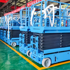 Platform Lift Gunting Hidrolik Bergerak <span class=keywords><strong>CE</strong></span> ISO 100kg 300kg 500kg 1000kg, Dapat Diderek, 4m 6m untuk Pekerjaan di Ketinggian - Product Image 6