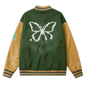 Chaqueta con letras de chenilla bordadas de estilo único Chaqueta con letras de chenilla bordadas personalizada Precio bajo Mejor calidad - Product Image 2