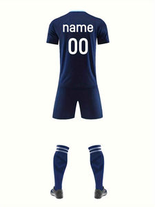 Conjunto de camiseta de fútbol 2025, kit de uniforme de fútbol juvenil para niños y niñas, ropa deportiva transpirable y de secado rápido, uniformes de camiseta de fútbol - Product Image 2