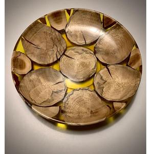 Tazón de Ensalada Desechable Ecológico de Resina de Madera Premium, Vajilla Ligera Hecha a Mano para Acampar, India - Product Image 3