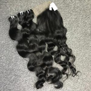 เครื่องต่อผมบริสุทธิ์จากเวียดนาม100% ผ้าสองชั้นสไตล์คลื่นธรรมชาติทุกสีเหมาะกับขนาดใหญ่ - Product Image 1