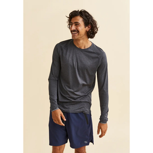 Dernière arrivée d'été pour hommes 100% coton respirant couleur anthracite manches complètes basique t-shirt à vendre maillots en coton pour hommes - Product Image 3