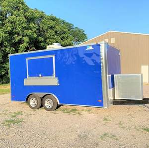 Chariot et remorque alimentaires mobiles extensibles en acier inoxydable pour événements de restauration rapide et de crème glacée commerciale - Product Image 1