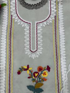 Beau costume de créateur-Pent et Dupatta avec point de chaîne avec coupe - Product Image 5