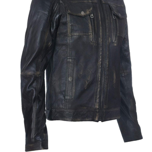 Chaquetas de Cuero Vacuno y Lona de Diseño Personalizado, Nuevas, de Alta Calidad, a la Moda, con Cuello Alto, para Uso Urbano, a Precios Razonables - Product Image 5