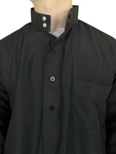 Thobe fabriqué en usine bloc de couleur robe de prière fermeture boutonnée Thobe pour hommes Jubbah Premium Al Daffah Jubbah Thobe - Product Image 3