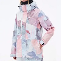 Veste et pantalon de ski unisexe pour femme avec logo personnalisé, imperméable, coupe-vent, combinaison de neige, taille plus, fermeture éclair, léger