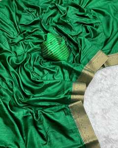 Dernière tenue de créateur, saree en soie Dola de style moderne à la demande avec dentelle fantaisie, fabrication indienne et fournisseur - Product Image 6