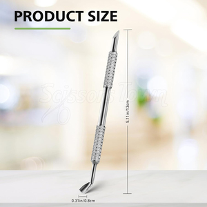 Herramienta profesional para cutículas de uñas con marca personalizada Acero inoxidable de alta calidad para uso en salón - Product Image 6