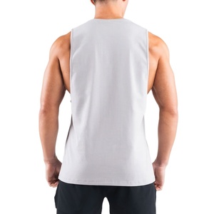 Workout Tank Top Graphic O Neck Oversize Side Cut Off <b>Singlet</b> Anti-Shrink Gym Clothing Custom Color Fitness Wear <b>Men</b> <b>Singlet</b> - Product Image 3