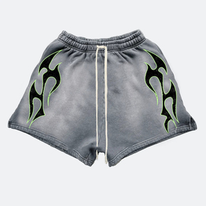 Pantalones Cortos Deportivos de Cintura Alta, Estilo Hip Hop, Ecológicos, de Alta Calidad, con Cierre a Presión en la Rodilla, de Spandex/Poliéster, Estampados, Lisos, de Verano, Tipo Bermuda, para Hombre - Product Image 4