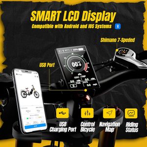 Juliet Pro 2 43-32mph bici elettrica per adulti picco 5400W/1200W doppio motore Ebike 60V/48V 70Ah/60Ah 200 + miglia lungo raggio - Product Image 6