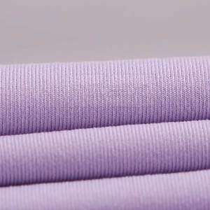 เสื้อยืดครอปผ้าฝ้าย/โพลีเอสเตอร์ย้อมสีล้วนสำหรับผู้หญิง - Product Image 6