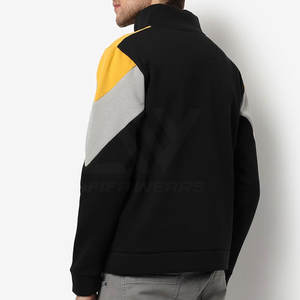 Marque privée 100% coton vêtements de jogging pour hommes ensemble de hauts personnalisés à demi-fermeture éclair avec logo motif solide pour l'hiver - Product Image 6