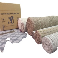 Tapis en soie personnalisés 2024 pour la maison, respirants, faits à la main, pour mariage, formes variées, motifs teints en fil – Grande Vente Textile Maison