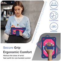 Étui robuste antichoc pour tablette avec dragonne rotative à 360° et béquille pour Samsung Galaxy Tab A11 Plus A9 Plus 11 pouces