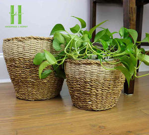 Hot Product Seagrass Woven <b>Flower</b> <b>Pot</b> Decoration Room Variety of Color <b>Flower</b> <b>Pots</b> & <b>Planters</b> OEM Design Customized Vietnam - Product Image 4