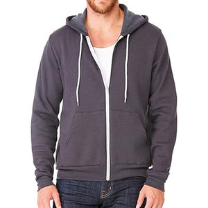 Sudadera con capucha con logotipo personalizado Color Doble capa Alta calidad Nuevo diseño Bella Canvas Athletic Capucha con cremallera completa Sudaderas con capucha - Product Image 1