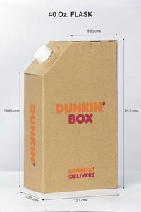 Boîte en carton ondulé imprimée de bonne qualité pour les flasques à thé et à café de voyage avec poignées disponibles au meilleur prix - Product Image 2