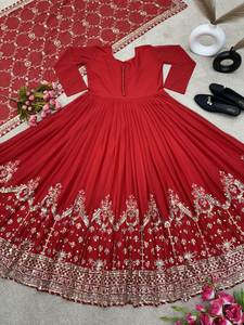 เดรสสวยงานปักลายชนเผ่าแบบดั้งเดิมของผู้หญิงชุดเดรสสำหรับงานปาร์ตี้เจ้าสาว - Product Image 4