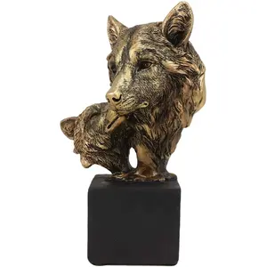 Sculpture de chèvre en métal faite à la main Art décoratif pièce cadeau oeuvre entrée décor moderne poli sculpture Zahid exportations - Product Image 3