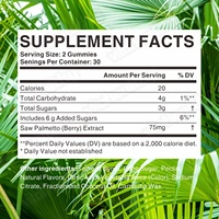Complément alimentaire Vitahealthy Hair Healthy Care sous forme de gommes pour le bien-être et l'équilibre hormonal, soutien quotidien, gommes à la palmier nain
