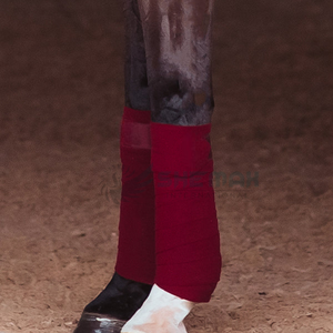 Envolturas de polo de caballo de lana suave, vendaje lavable para entrenamiento de soporte de piernas y prevención de lesiones, envolturas de polo duraderas OEM - Product Image 5