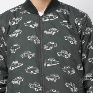 La mejor chaqueta bomber acolchada con estampado para hombre, chaqueta bomber de manga larga para hombre con estampado de bolsillo de alta calidad para hombre y mujer - Product Image 3