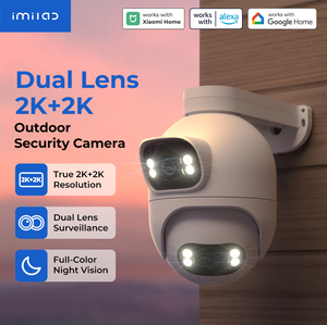 IMILAB Dual Lens 2K+2K Outdoor Security <b>Camera</b> Color <b>Night</b> <b>Vision</b> PTZ Waterproof 24/7 Recording Works with Alexa and Google - Product Image 1