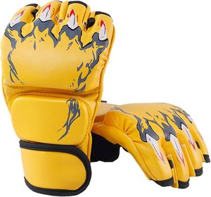 Gants de boxe en acrylique respirants légers pour femmes hommes paumes ouvertes mitaines de Sport de protection Fitness sac de boxe étanche - Product Image 6