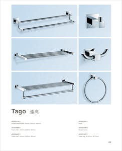 Accesorios de Baño Alemanes Goldiden <span class=keywords><strong>Tago</strong></span>, Resistentes, Estante de Vidrio, Toallero, Anillos, Accesorios para Inodoro - Product Image 1