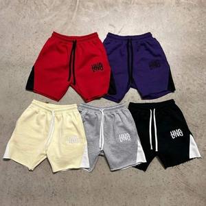 Custom Printed Logo High Quality 100% Terry Cotton Lightweight Summer Distressed Embroidered <b>Sweat</b> <b>Shorts</b> for <b>Men</b> Casual - Product Image 1