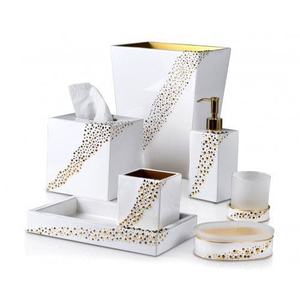 Ensemble d'accessoires de salle de bain de luxe moderne, vente directe d'usine, 9 pièces - Product Image 4