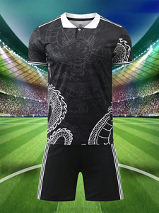 ชุดเสื้อฟุตบอลแบบซับลิเมชั่น ชุดกีฬาฟุตบอลชายหญิง กางเกงขาสั้น ชุดฝึกซ้อมฟุตบอล เสื้อฟุตบอลแบบกำหนดเอง ชุดกีฬาฟุตบอล ชุดทีมฟุตบอล - Product Image 4