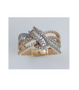 Anillo de Diamantes para Mujer, Oro de 18k, Joyería Fina de Lujo, Diseño Clásico y Elegante con Diamante Brillante, Ideal para Regalo - Product Image 1