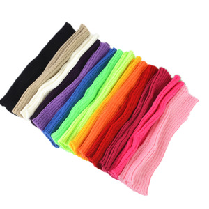 DLL520 gants en tricot <span class=keywords><strong>au</strong></span> <span class=keywords><strong>Crochet</strong></span> pour femmes, gants d'hiver, chauffe-bras tricoté sans <span class=keywords><strong>doigts</strong></span>, longs poignets, mitaines en acrylique - Product Image 3