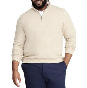 Pull thermique en maille à col zippé pour homme, anti-plis, anti-rétrécissement, respirant, idéal pour l'extérieur en hiver - Product Image 3