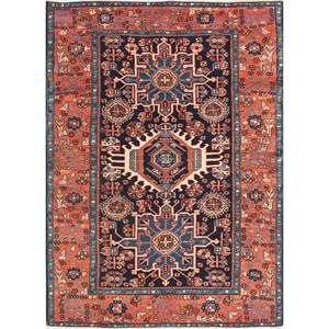 Alfombras de Lana Anudadas a Mano Kiaan Blue, Colección Paem-522, Diseño de Medallón Abstracto Rectangular, para Pasillo, Hogar, Adolescentes - Alfombras Jaipur - Product Image 1