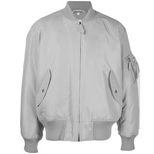 Chaqueta bomber personalizada para hombre, chaqueta de béisbol de poliéster 100%, con puños elásticos y cintura - Product Image 5