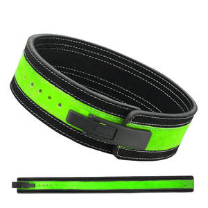 เข็มขัดยกน้ำหนักหนังวัวแท้แบบมีคันโยกสำหรับออกกำลังกายฟิตเนสพร้อมโลโก้สั่งทำได้ - Product Image 1