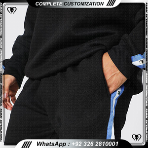 Dernier modèle de vente en gros de sweatshirt et jogger de sport personnalisés pour hommes survêtements - Product Image 6