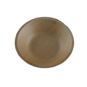 Cuencos redondos y ovalados de hoja de palma natural, vajilla desechable para bodas para servir ensaladas y frutas - Product Image 5